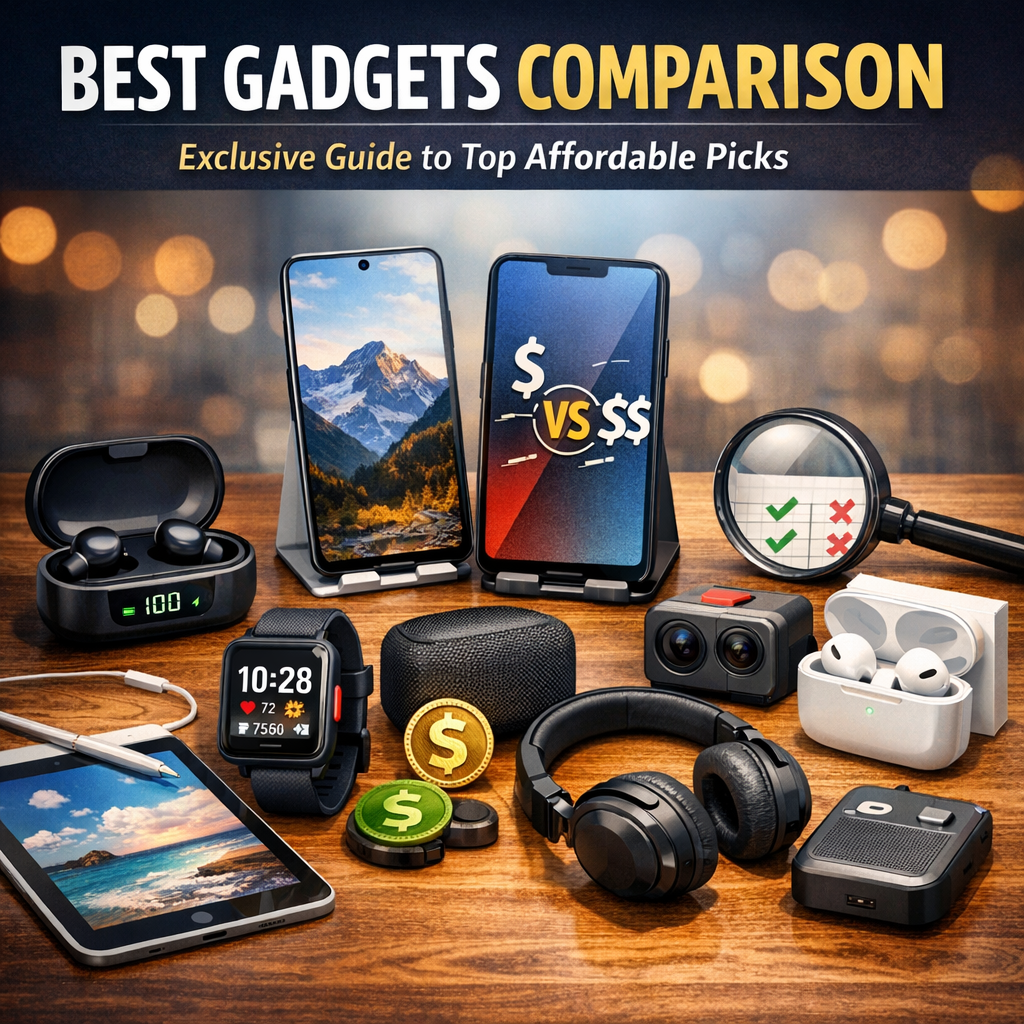 Illustration of Best Gadgets Comparison: Exclusive Guide to Top Affordable Picks