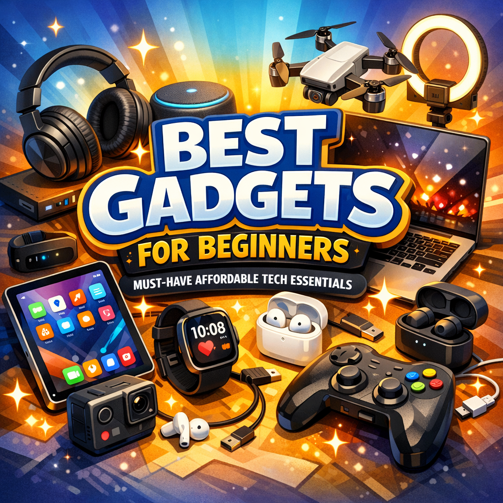 Illustration of Best Gadgets for Beginners: Must-Have Affordable Tech Essentials