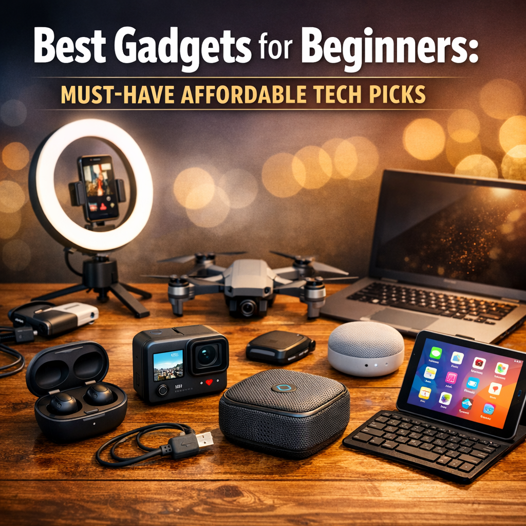 Illustration of Best Gadgets for Beginners: Must-Have Affordable Tech Picks
