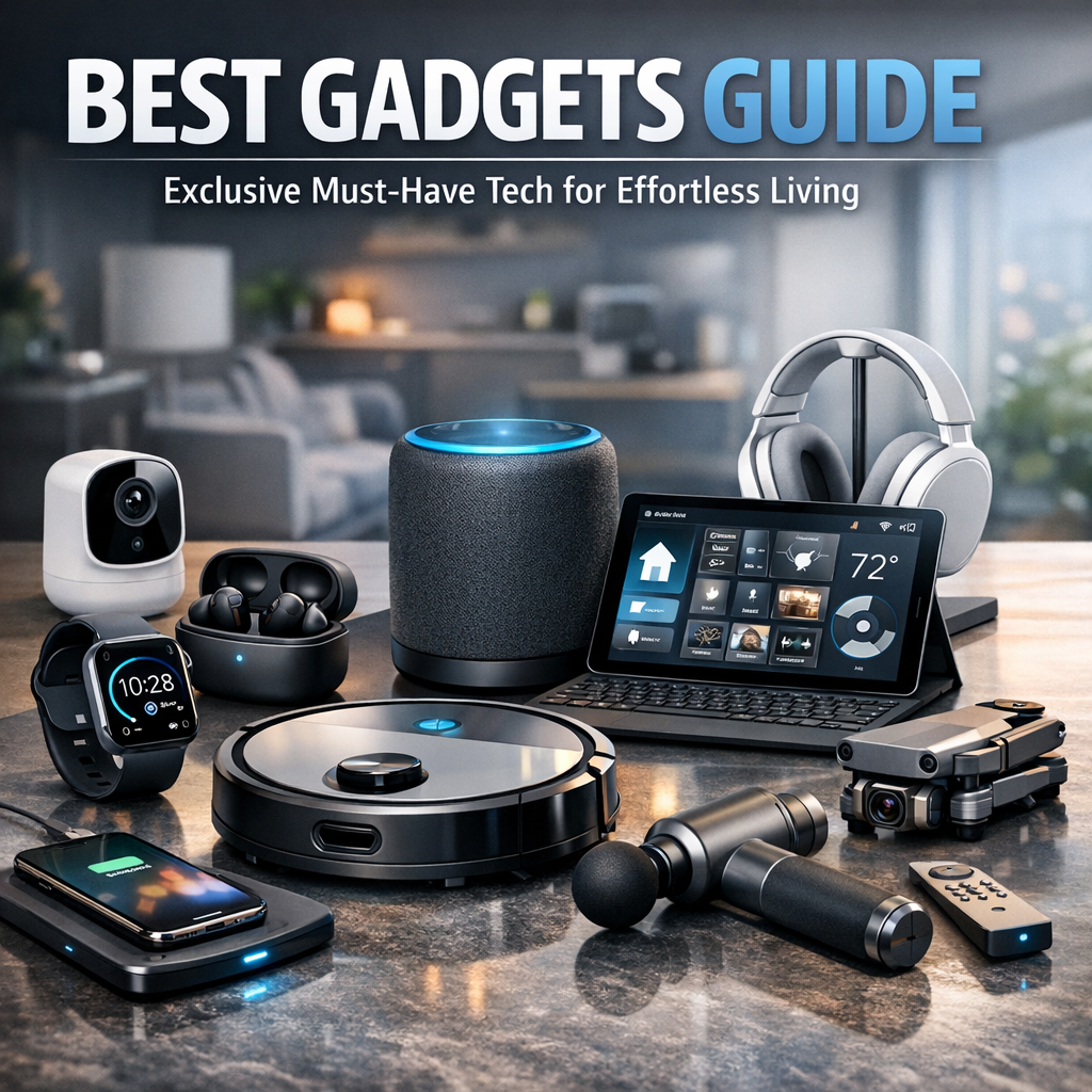Illustration of Best Gadgets Guide: Exclusive Must-Have Tech for Effortless Living