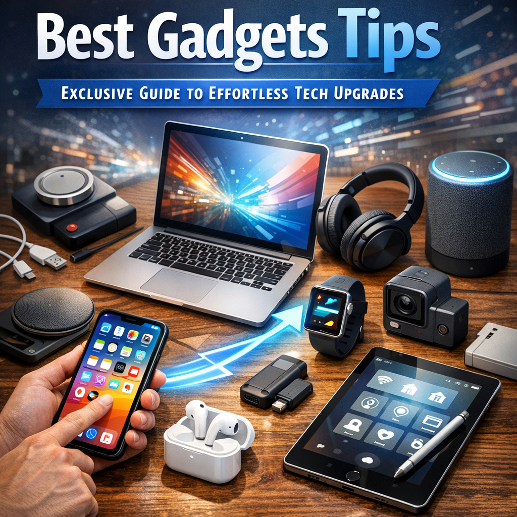 Illustration of Best Gadgets Tips: Exclusive Guide to Effortless Tech Upgrades