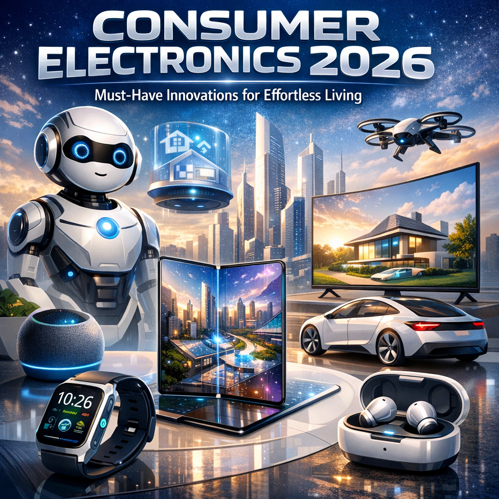 Illustration of Consumer Electronics 2026: Must-Have Innovations for Effortless Living