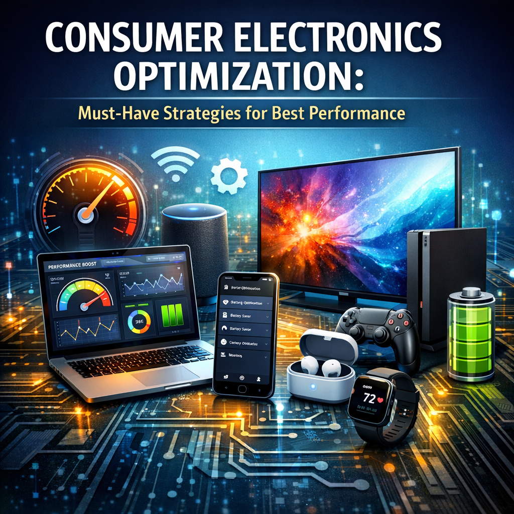 Illustration of Consumer Electronics Optimization: Must-Have Strategies for Best Performance