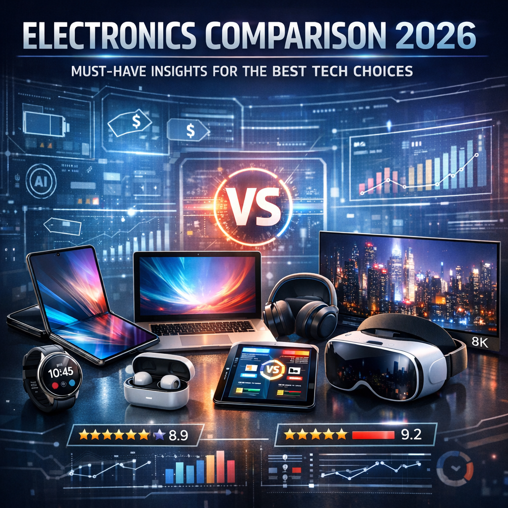 Illustration of Electronics Comparison 2026: Must-Have Insights for the Best Tech Choices