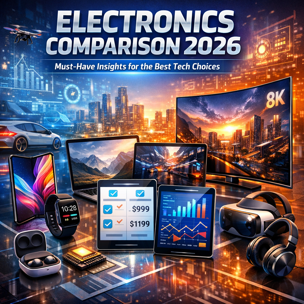 Illustration of Electronics Comparison 2026: Must-Have Insights for the Best Tech Choices
