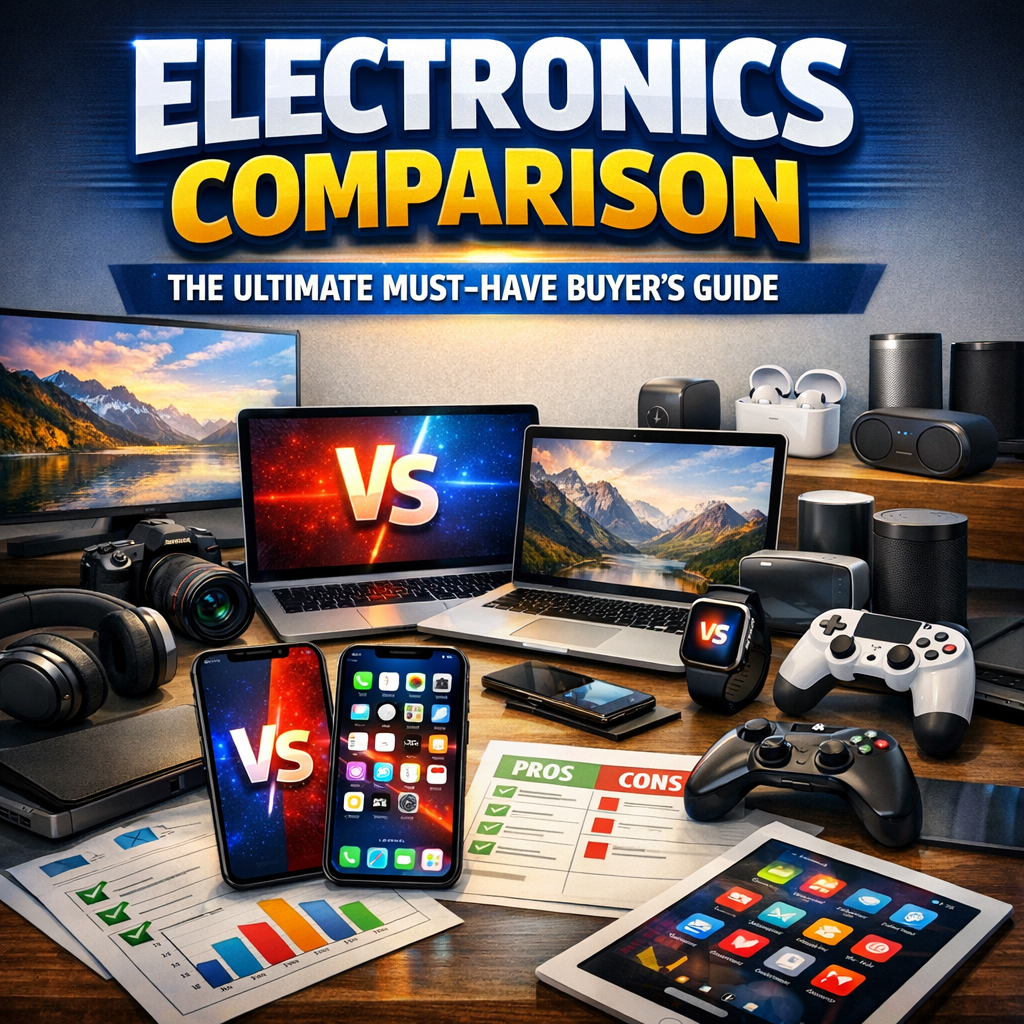 Illustration of Electronics Comparison Comparison: The Ultimate Must-Have Buyer’s Guide