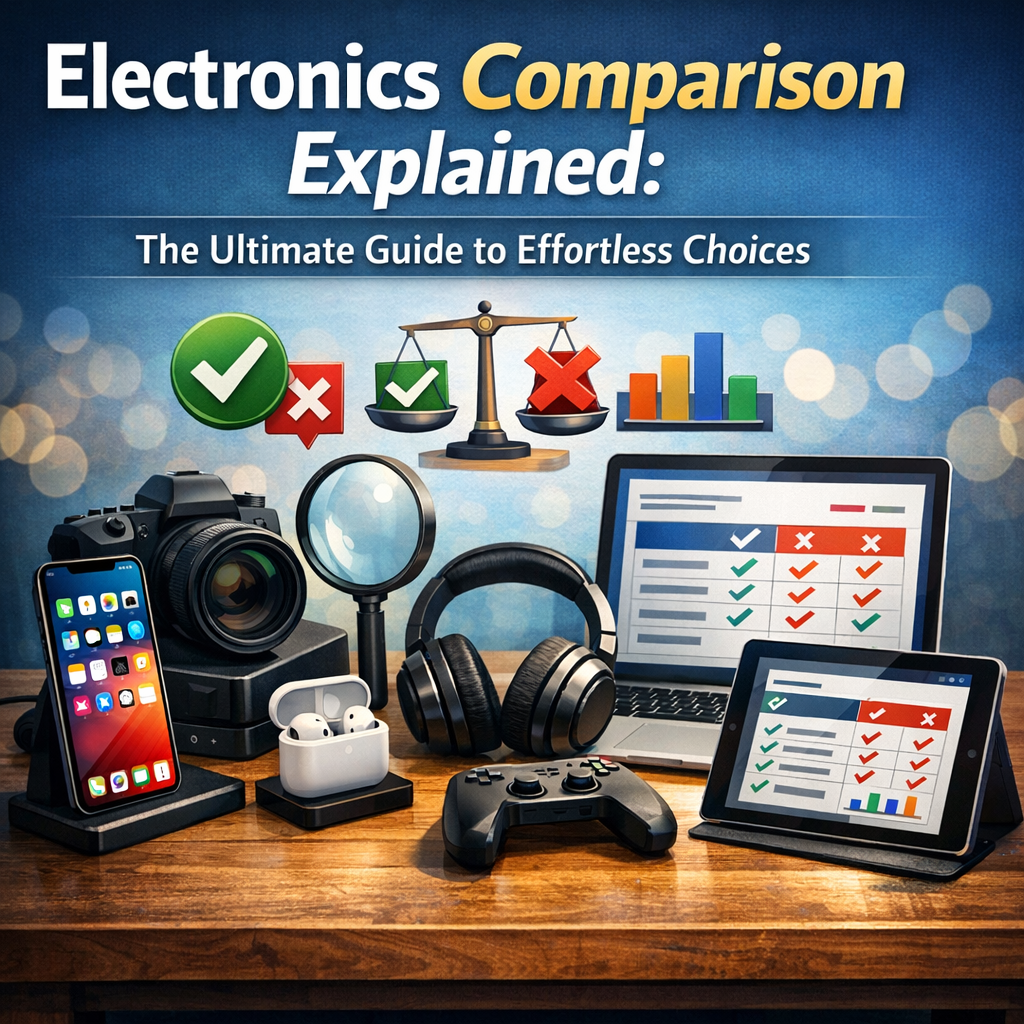 Illustration of Electronics Comparison Explained: The Ultimate Guide to Effortless Choices