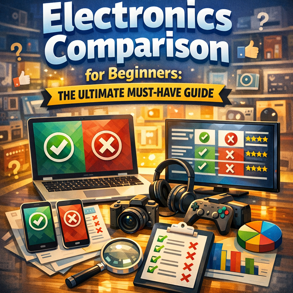 Illustration of Electronics Comparison for Beginners: The Ultimate Must-Have Guide