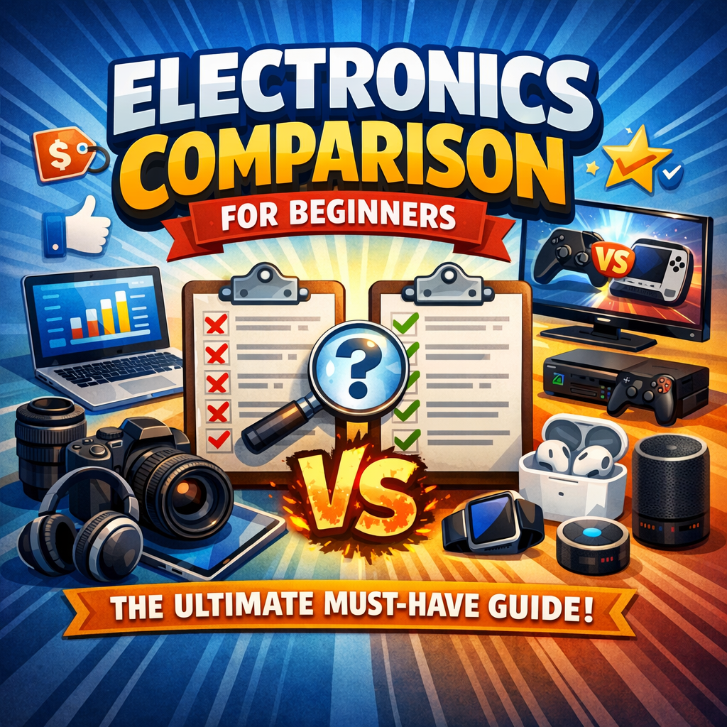 Illustration of Electronics Comparison for Beginners: The Ultimate Must-Have Guide