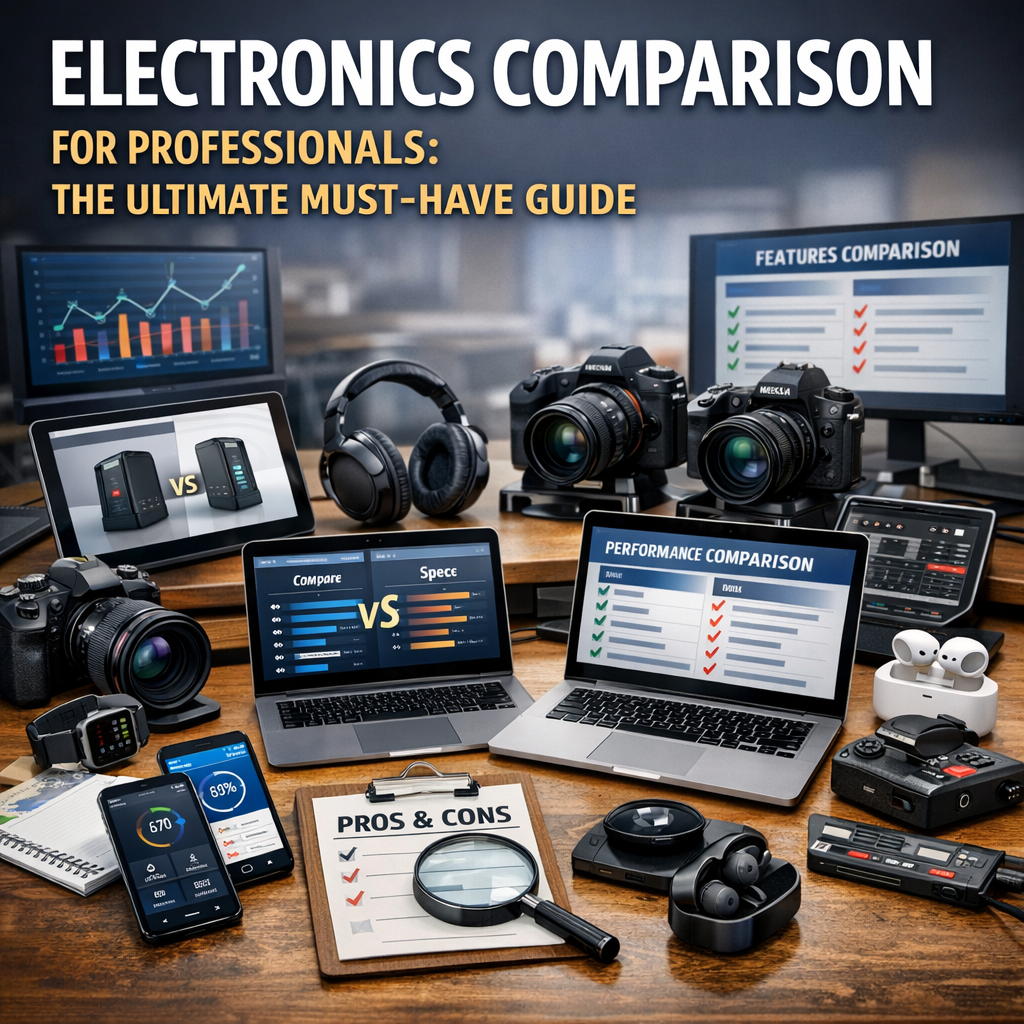 Illustration of Electronics Comparison for Professionals: The Ultimate Must-Have Guide
