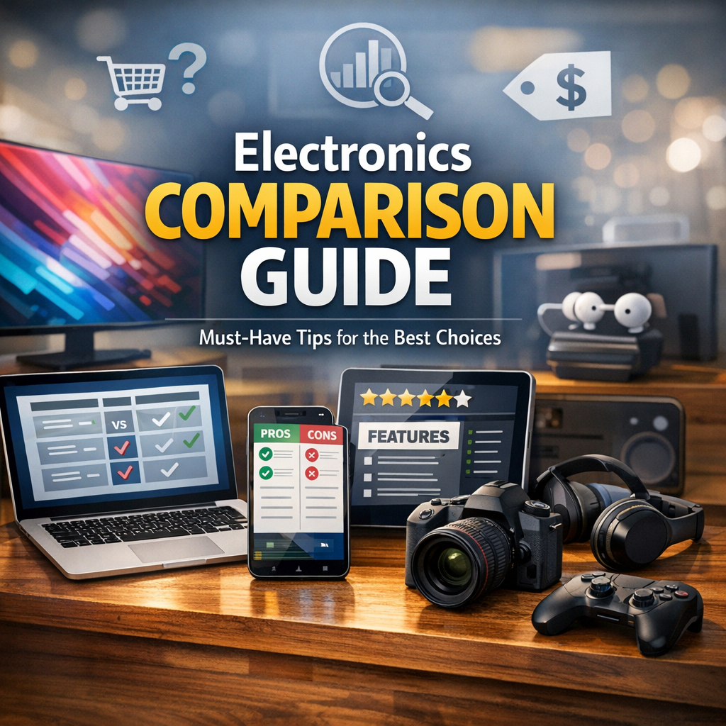 Illustration of Electronics Comparison Guide: Must-Have Tips for the Best Choices