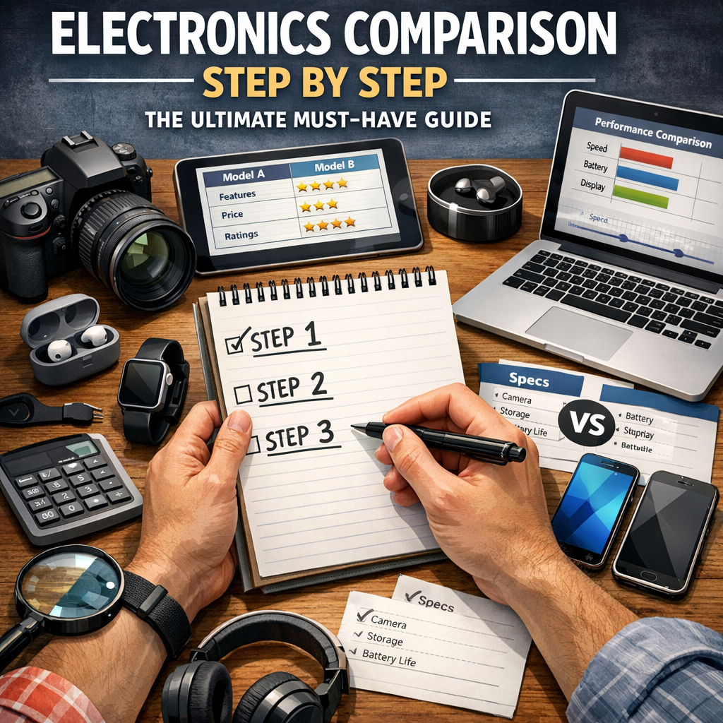 Illustration of Electronics Comparison Step by Step: The Ultimate Must-Have Guide