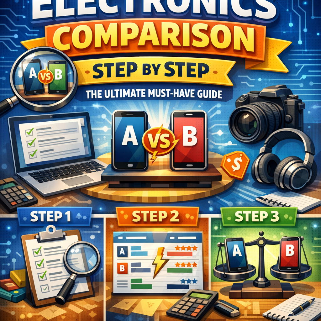 Illustration of Electronics Comparison Step by Step: The Ultimate Must-Have Guide