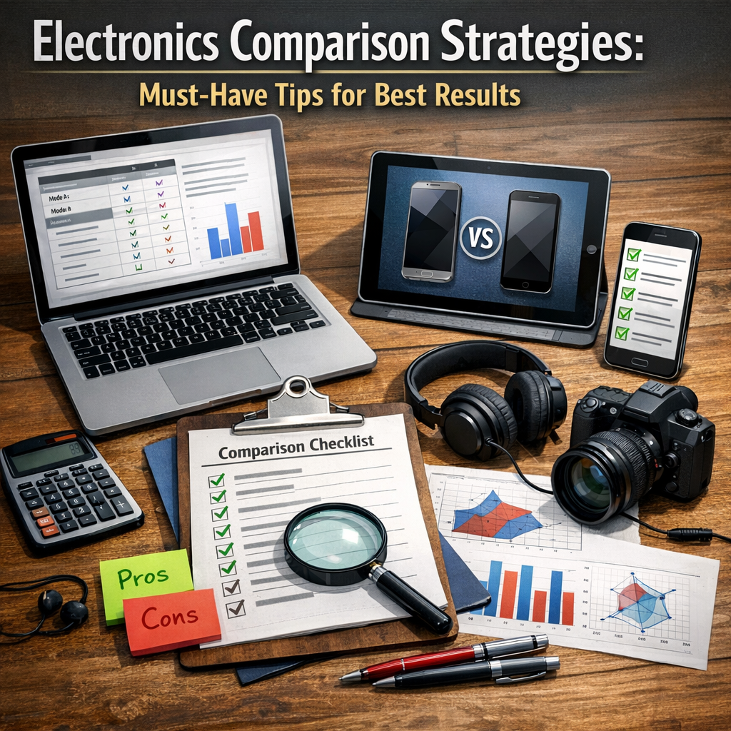 Illustration of Electronics Comparison Strategies: Must-Have Tips for Best Results