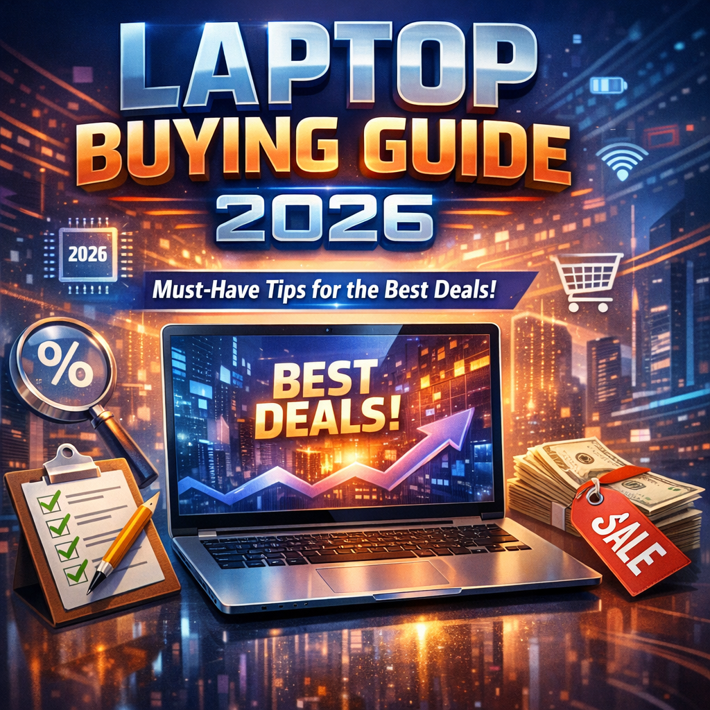 Illustration of Laptop Buying Guide 2026: Must-Have Tips for the Best Deals