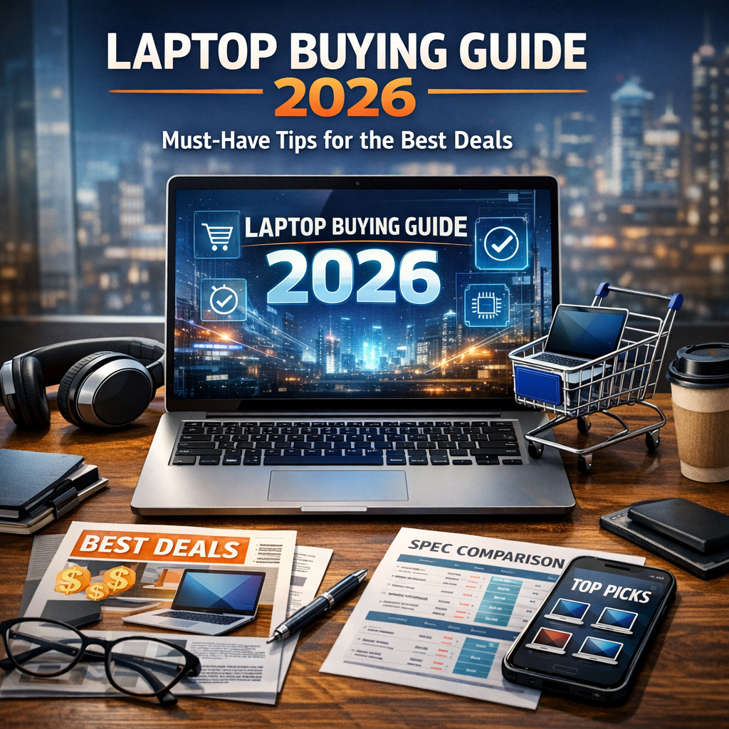 Illustration of Laptop Buying Guide 2026: Must-Have Tips for the Best Deals