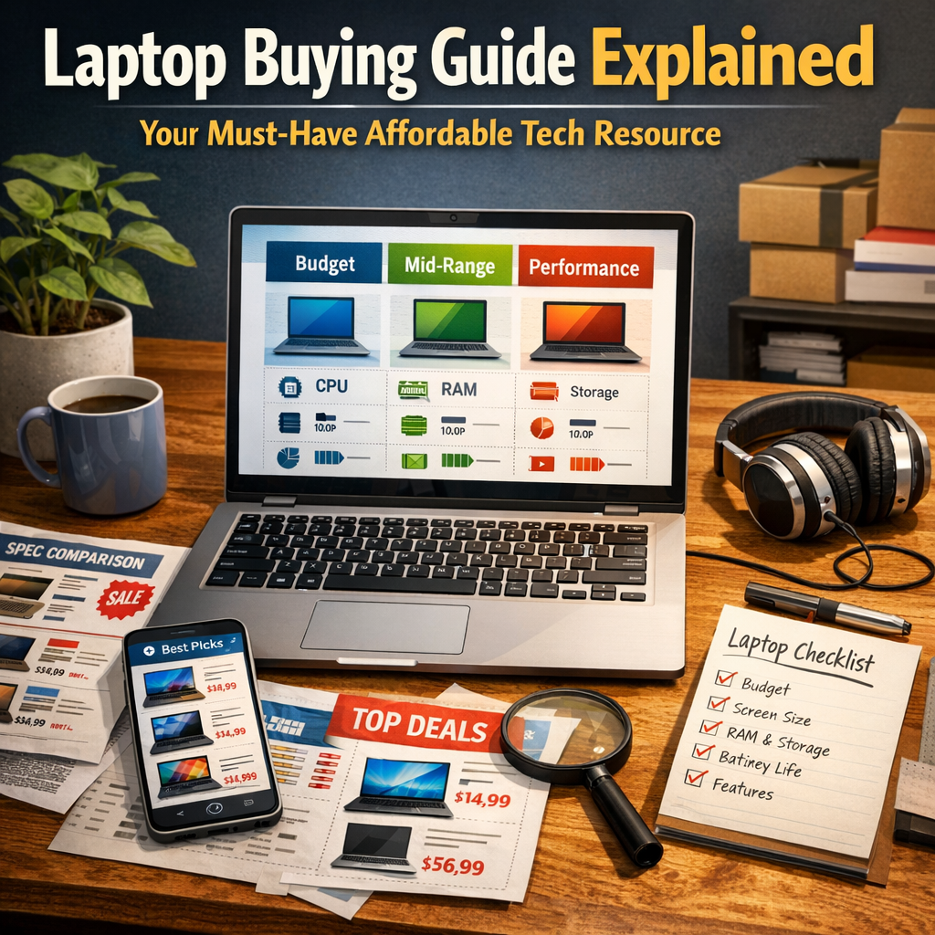 Illustration of Laptop Buying Guide Explained: Your Must-Have Affordable Tech Resource