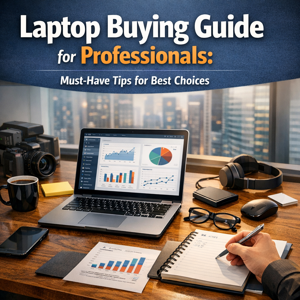Illustration of Laptop Buying Guide for Professionals: Must-Have Tips for Best Choices