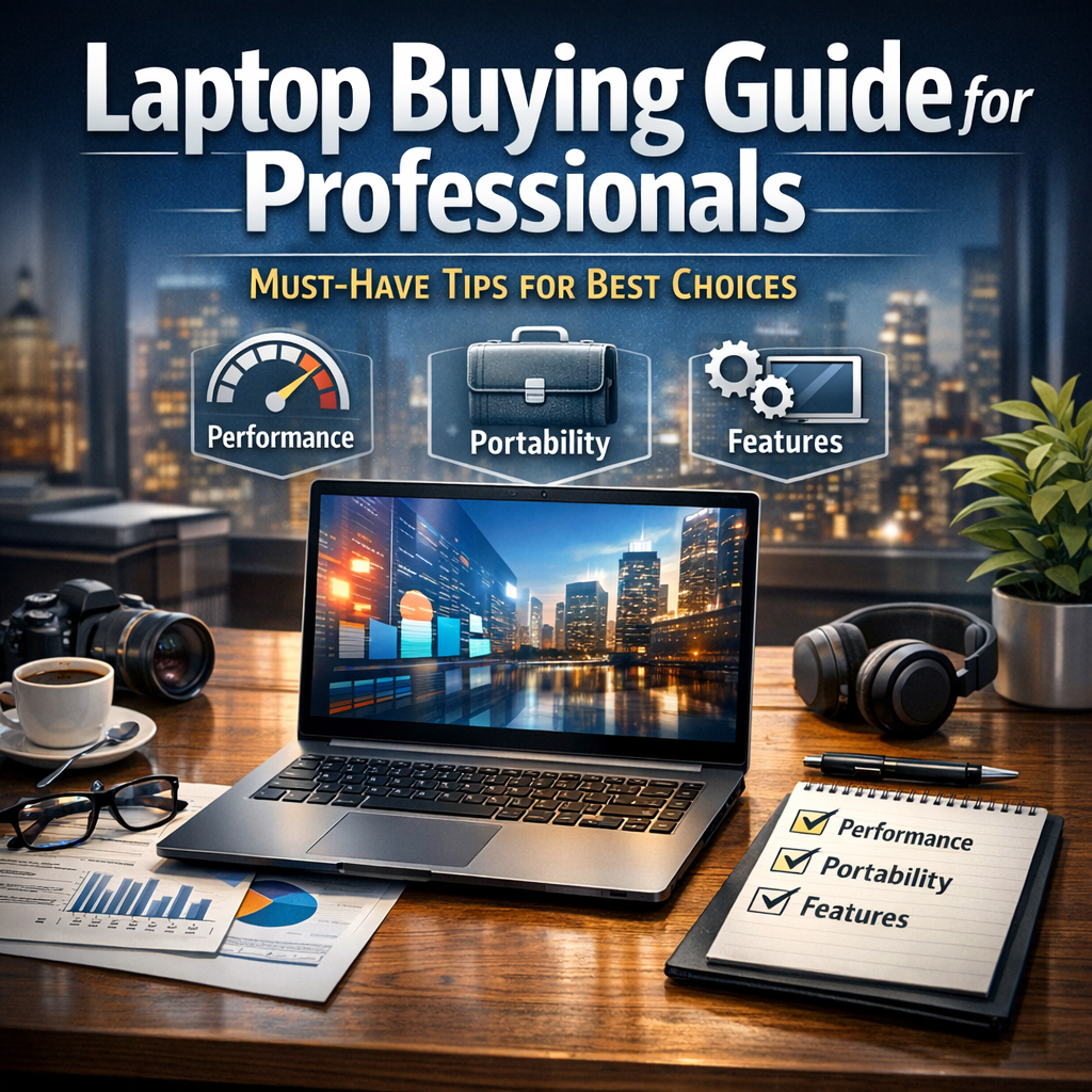Illustration of Laptop Buying Guide for Professionals: Must-Have Tips for Best Choices