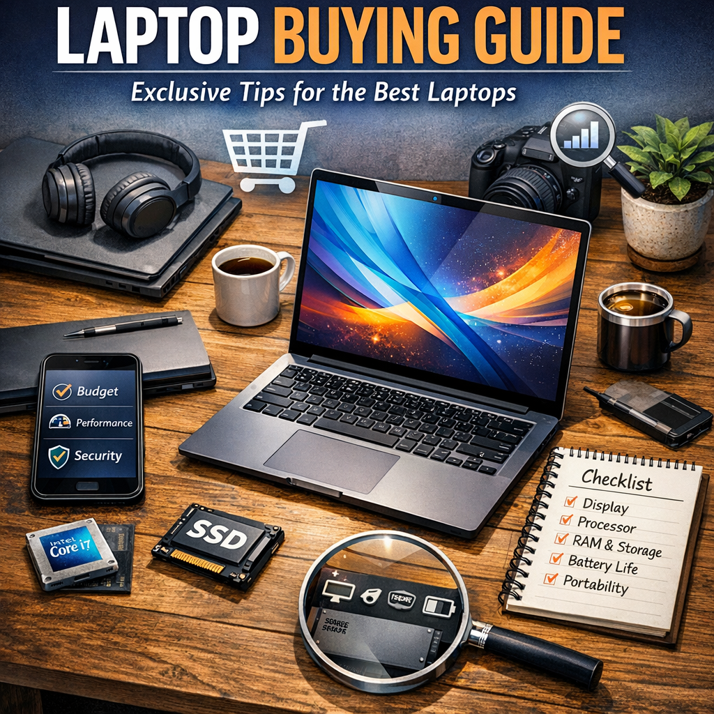 Illustration of Laptop Buying Guide Ideas: Exclusive Tips for the Best Laptops