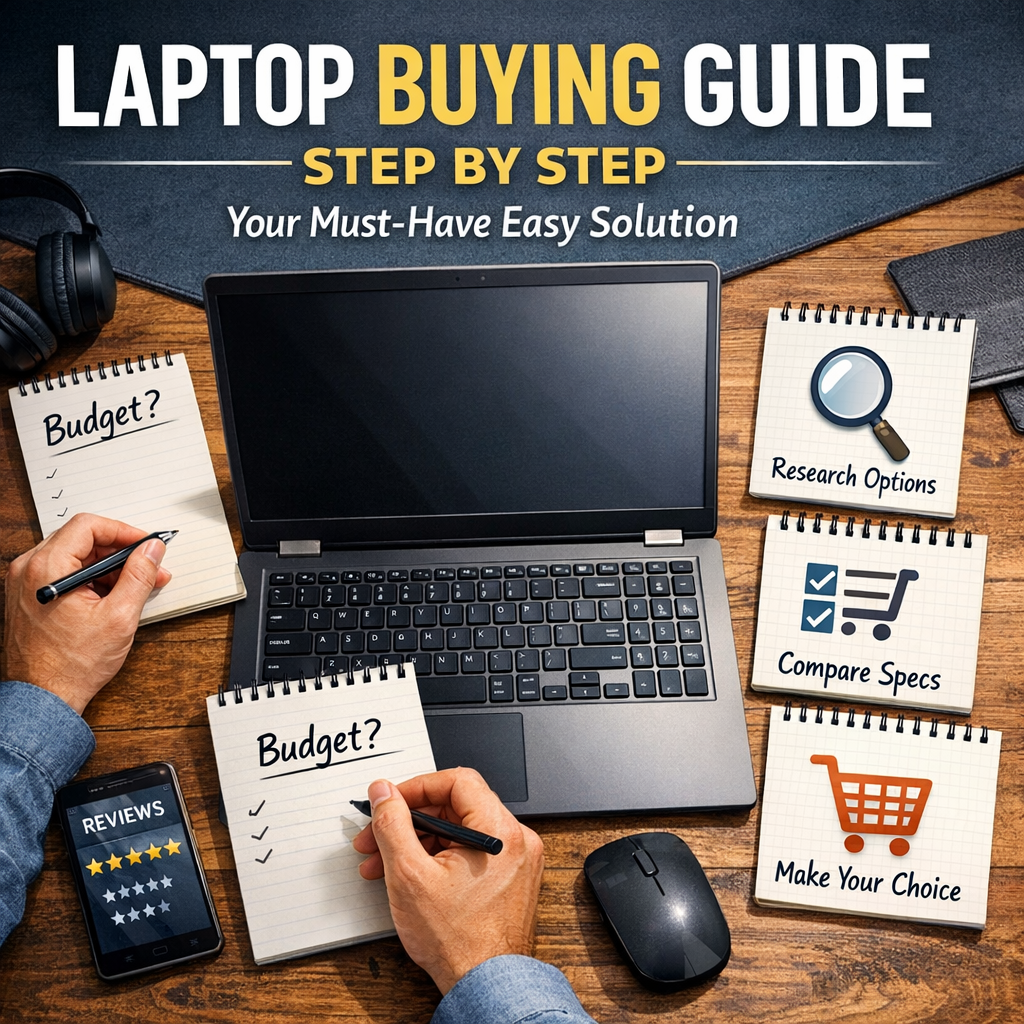 Illustration of Laptop Buying Guide Step by Step: Your Must-Have Easy Solution