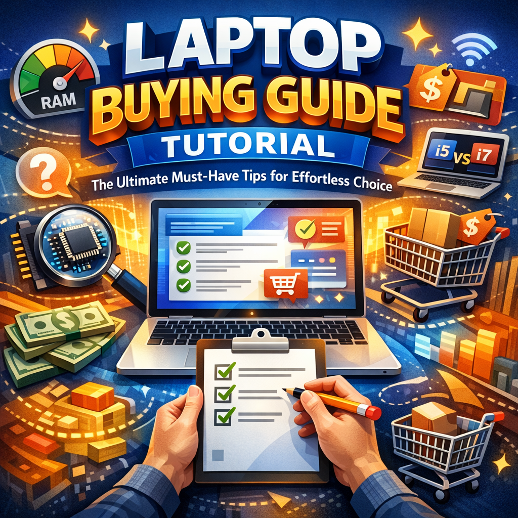 Illustration of Laptop Buying Guide Tutorial: The Ultimate Must-Have Tips for Effortless Choice