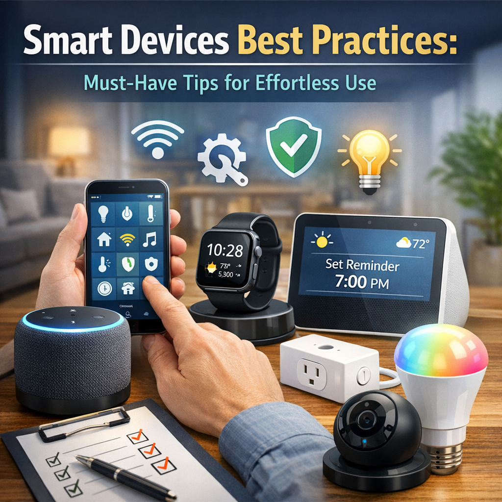 Illustration of Smart Devices Best Practices: Must-Have Tips for Effortless Use