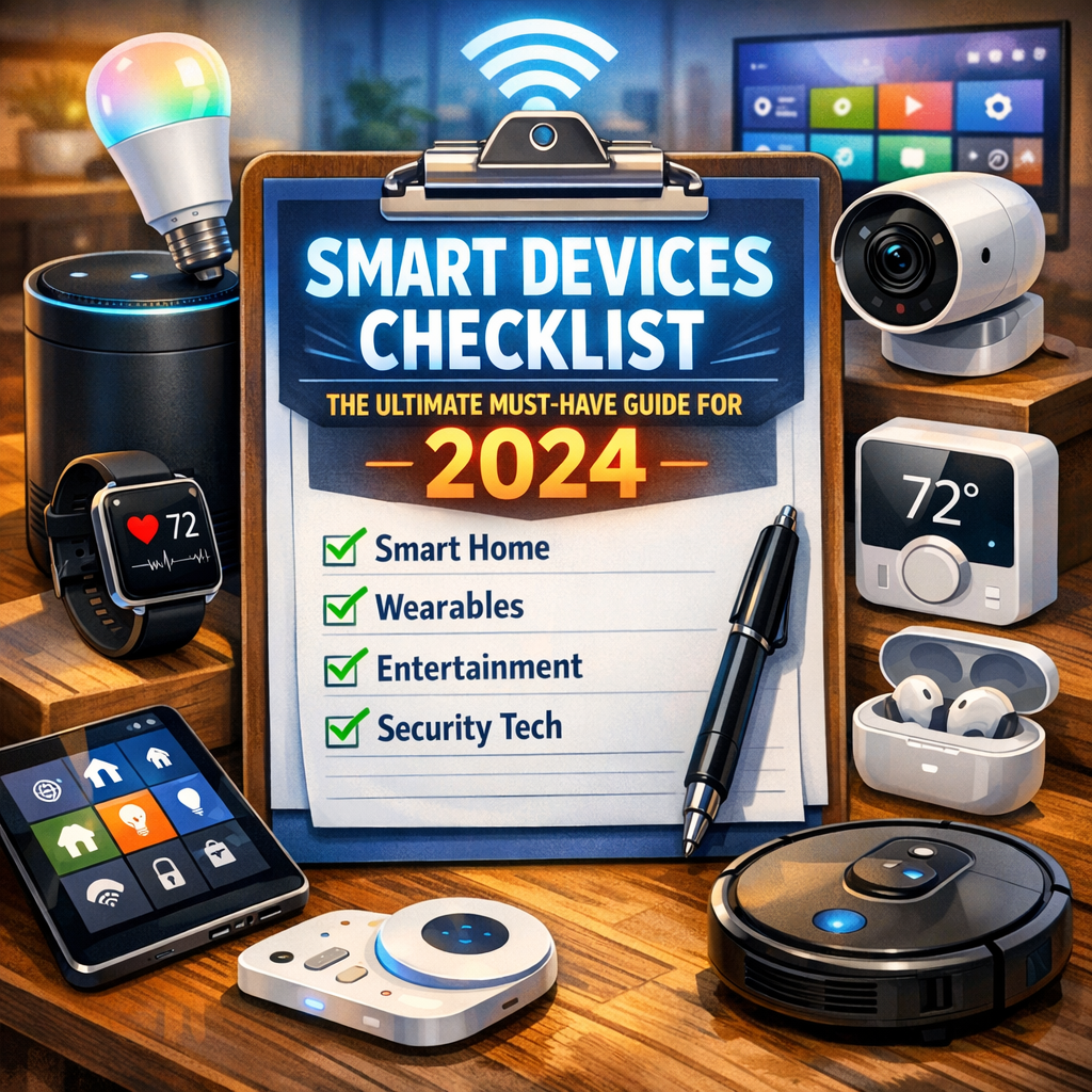 Illustration of Smart Devices Checklist: The Ultimate Must-Have Guide for 2024