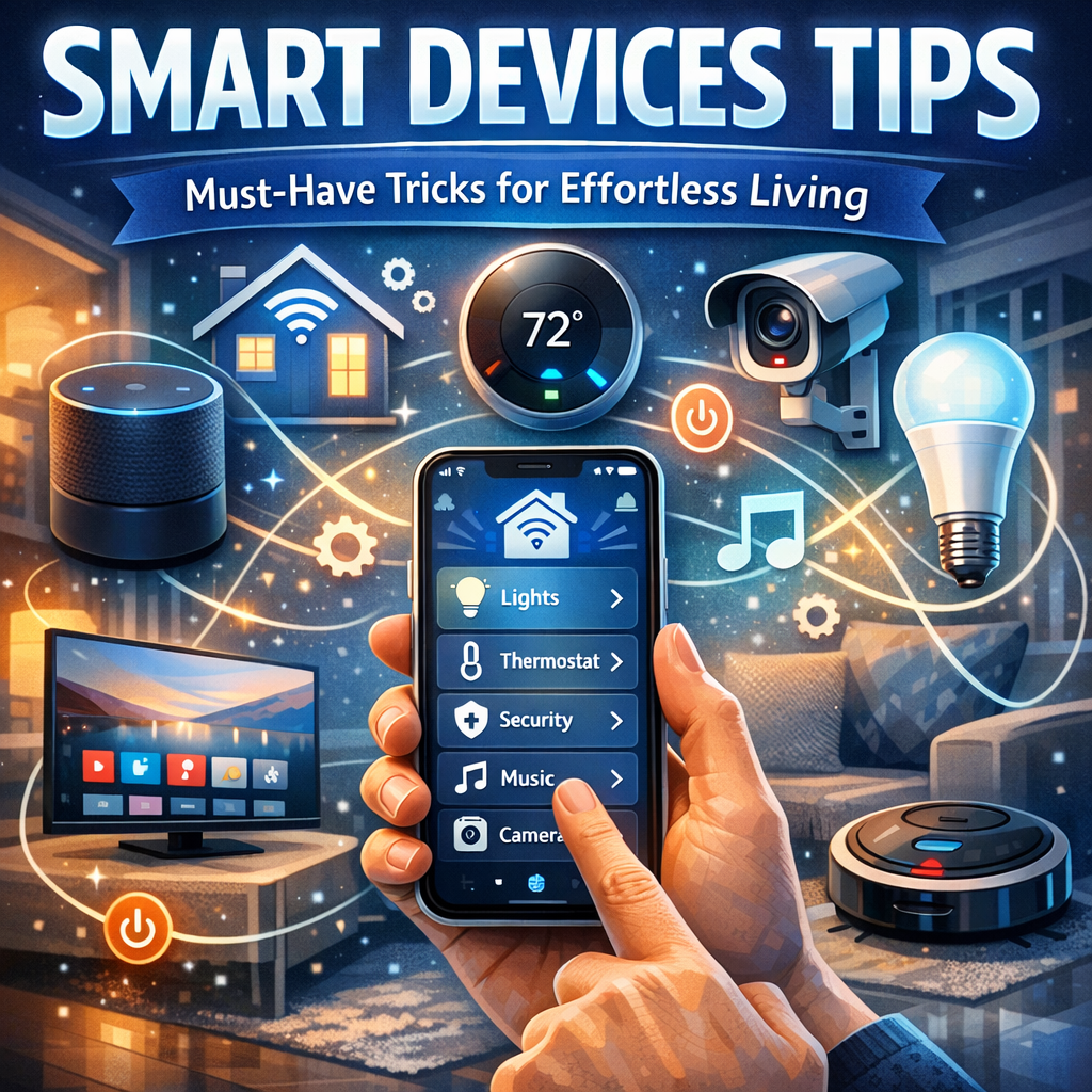 Illustration of Smart Devices Tips: Must-Have Tricks for Effortless Living