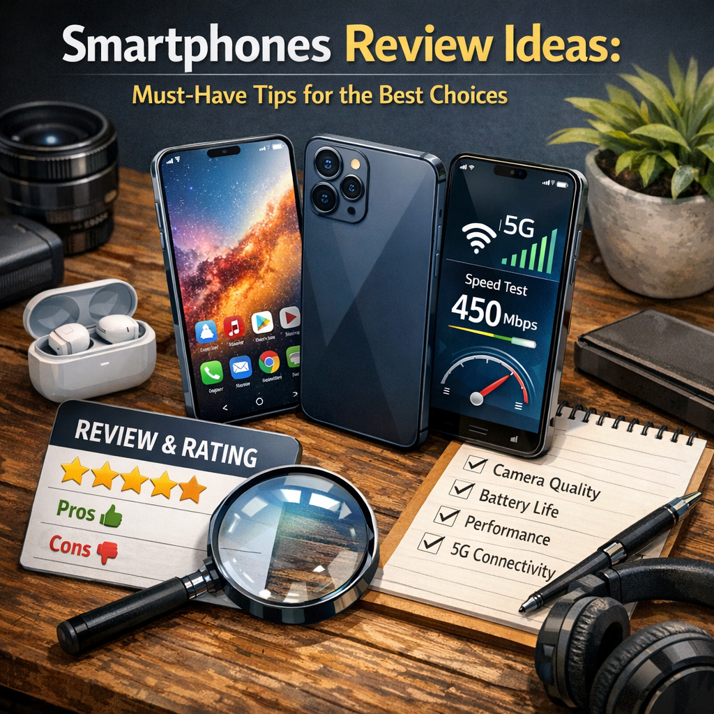 Illustration of Smartphones Review Ideas: Must-Have Tips for the Best Choices