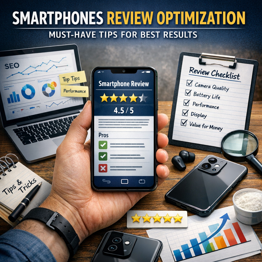 Illustration of Smartphones Review Optimization: Must-Have Tips for Best Results