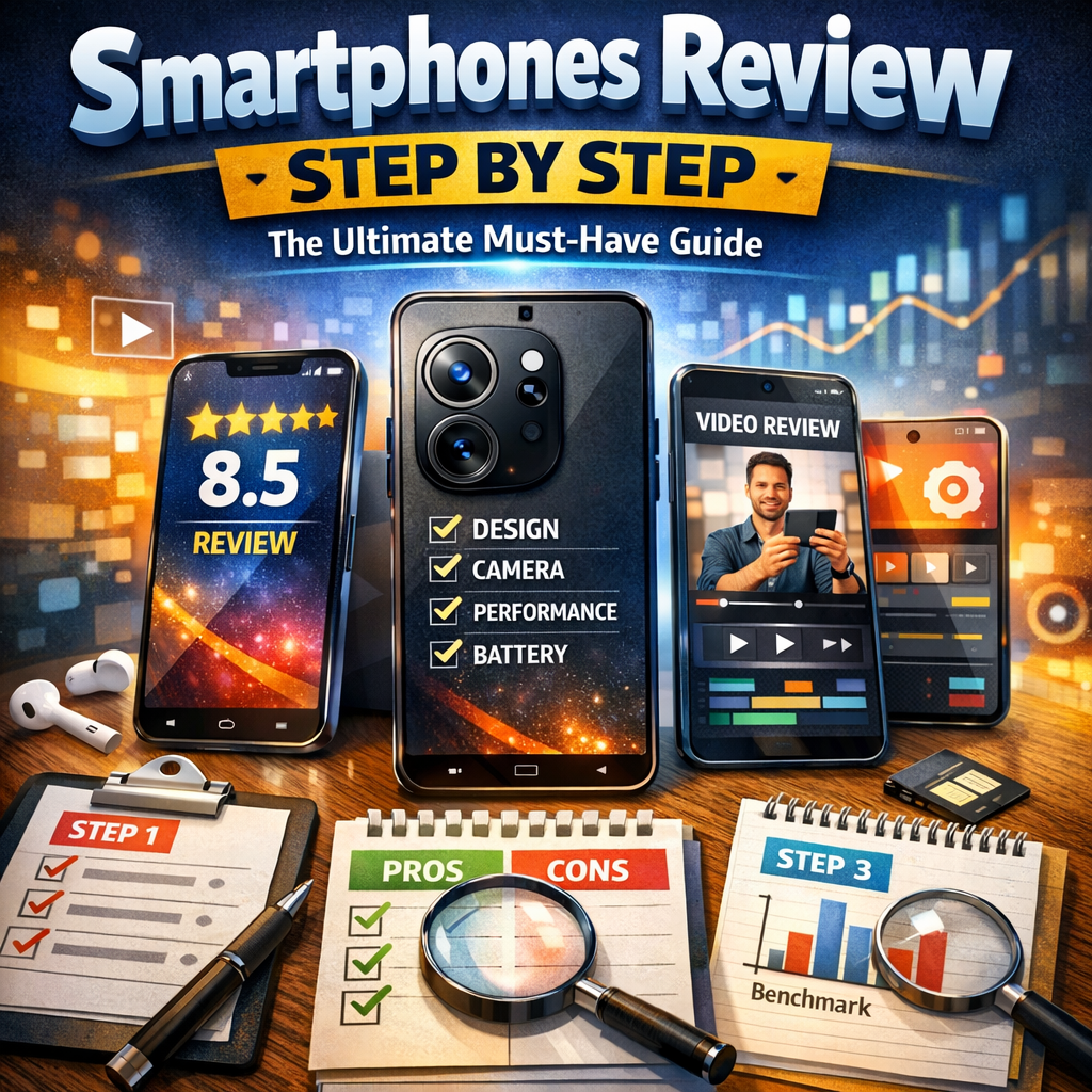Illustration of Smartphones Review Step by Step: The Ultimate Must-Have Guide