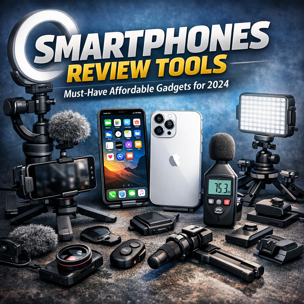 Illustration of Smartphones Review Tools: Must-Have Affordable Gadgets for 2024