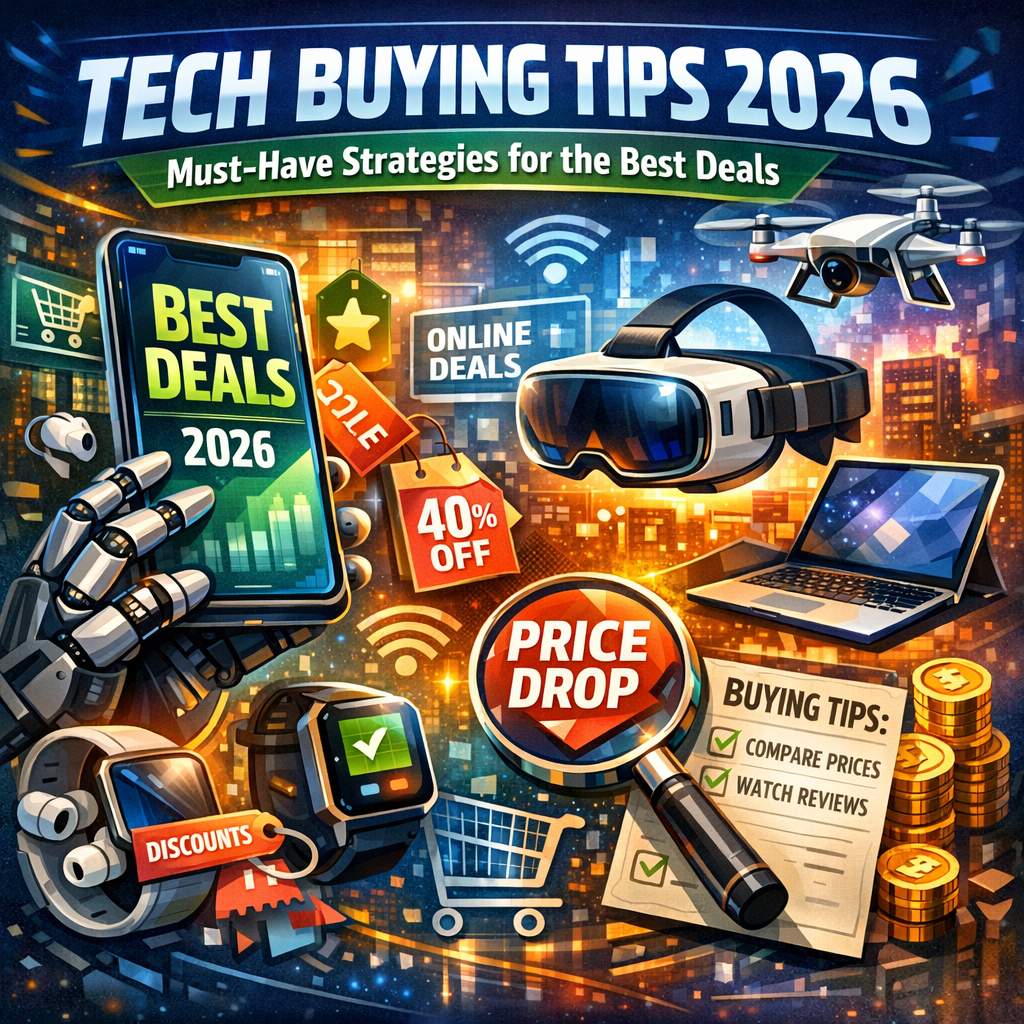 Illustration of Tech Buying Tips 2026: Must-Have Strategies for the Best Deals