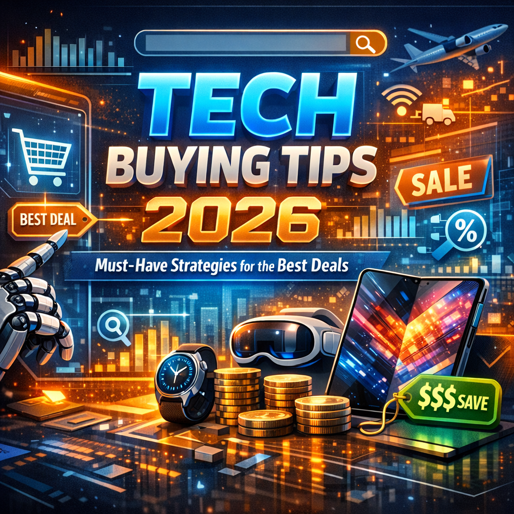 Illustration of Tech Buying Tips 2026: Must-Have Strategies for the Best Deals