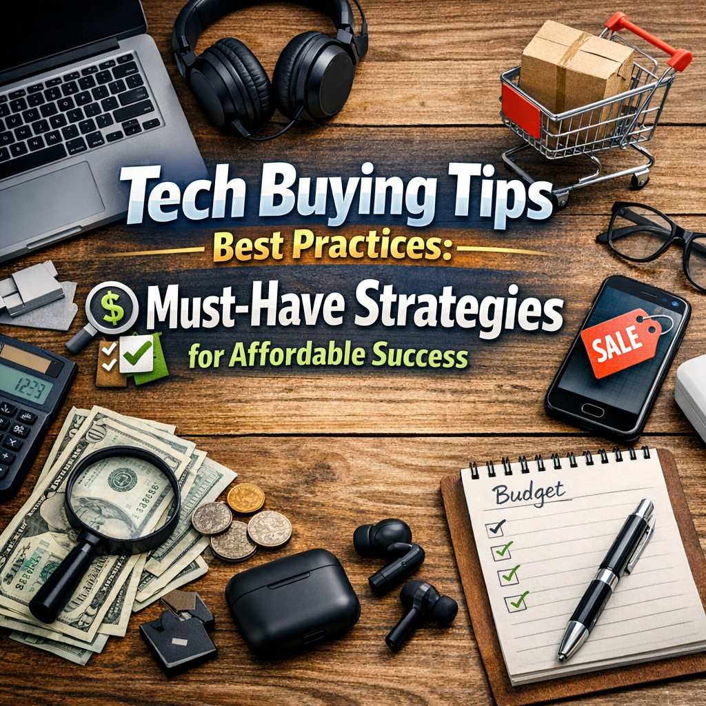 Illustration of Tech Buying Tips Best Practices: Must-Have Strategies for Affordable Success