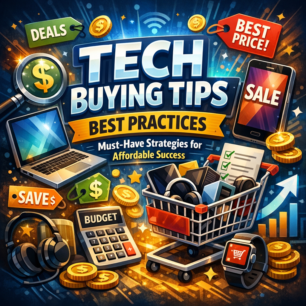 Illustration of Tech Buying Tips Best Practices: Must-Have Strategies for Affordable Success