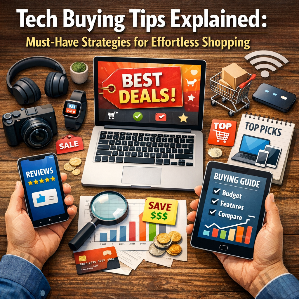 Illustration of Tech Buying Tips Explained: Must-Have Strategies for Effortless Shopping