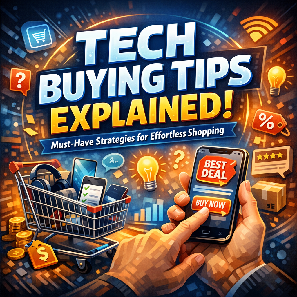 Illustration of Tech Buying Tips Explained: Must-Have Strategies for Effortless Shopping