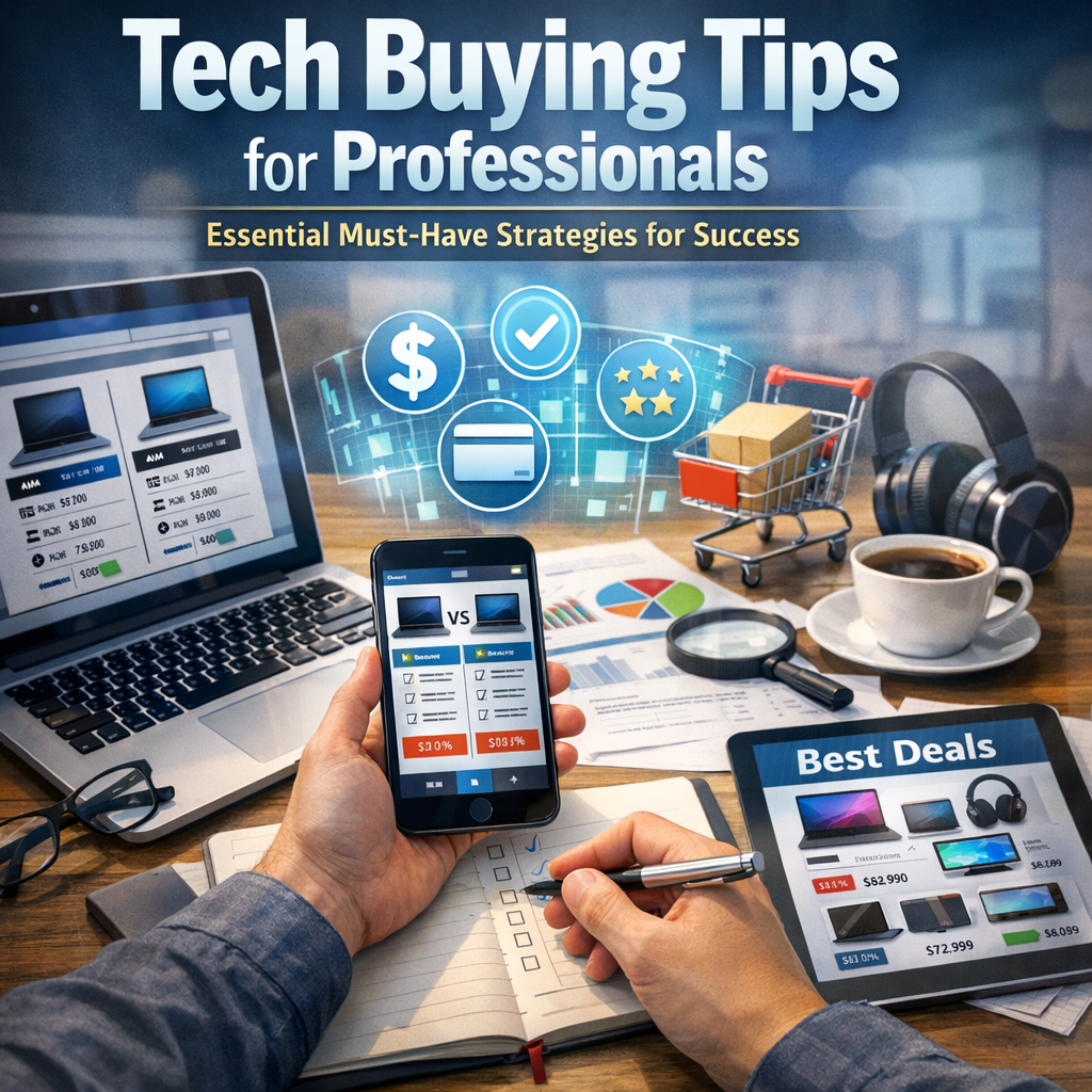 Illustration of Tech Buying Tips for Professionals: Essential Must-Have Strategies for Success