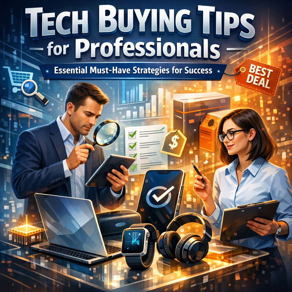 Illustration of Tech Buying Tips for Professionals: Essential Must-Have Strategies for Success