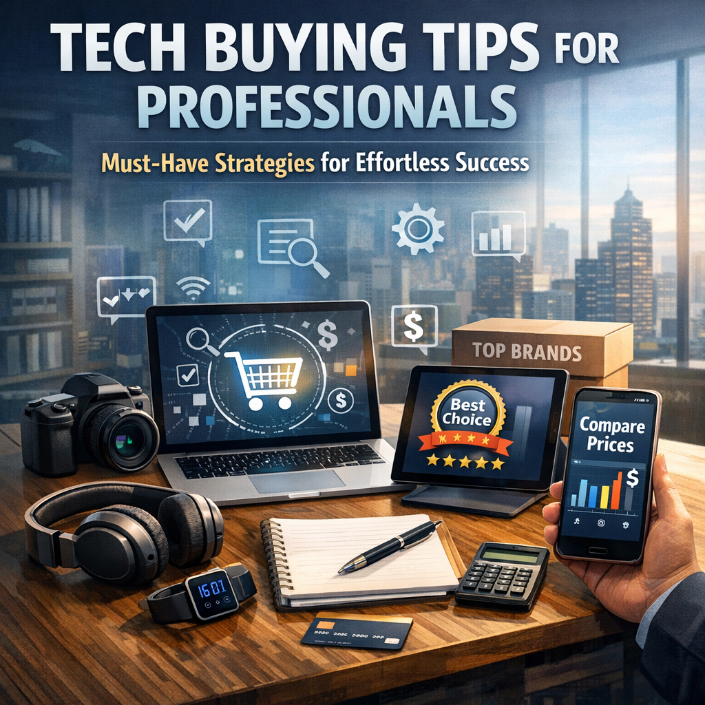 Illustration of Tech Buying Tips for Professionals: Must-Have Strategies for Effortless Success