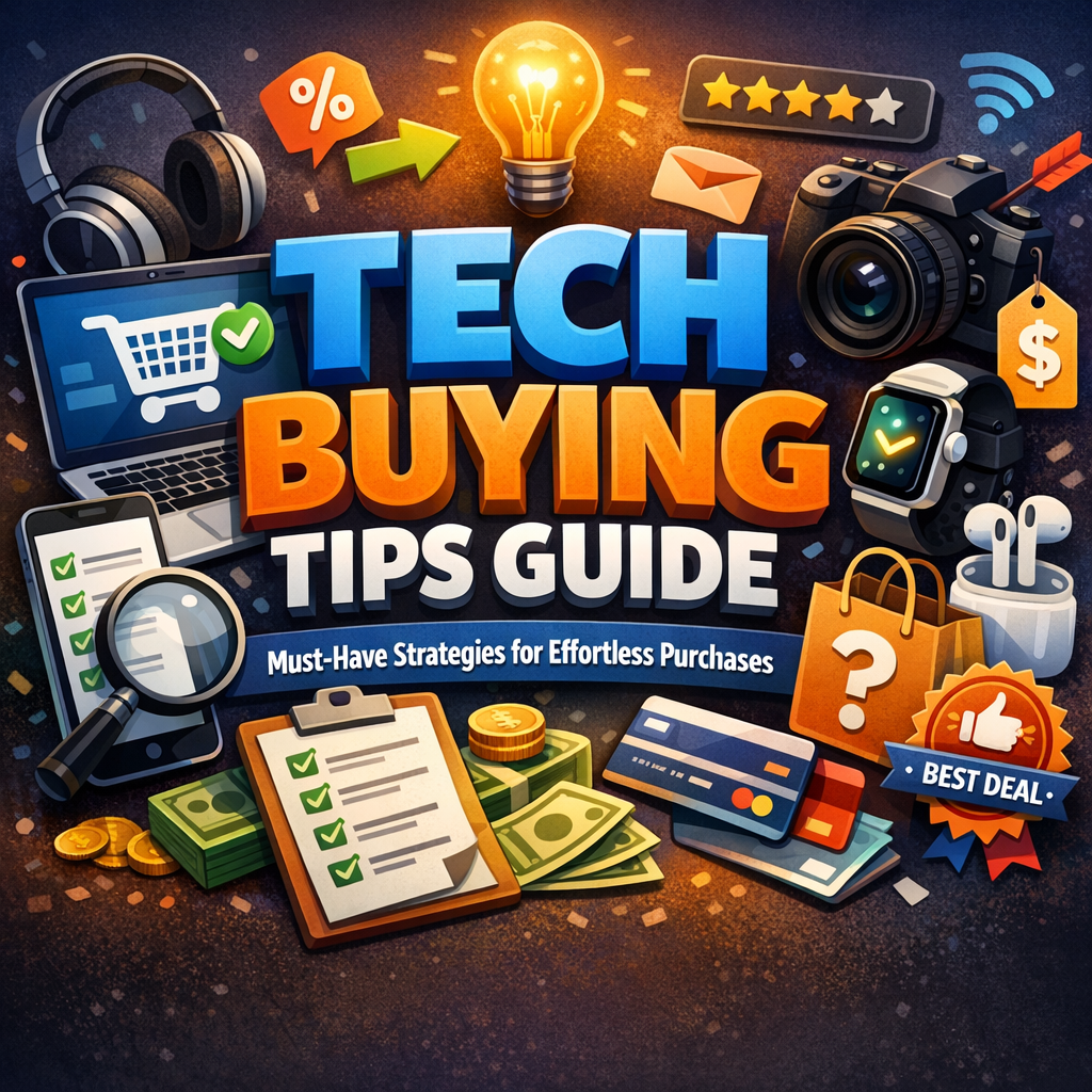 Illustration of Tech Buying Tips Guide: Must-Have Strategies for Effortless Purchases