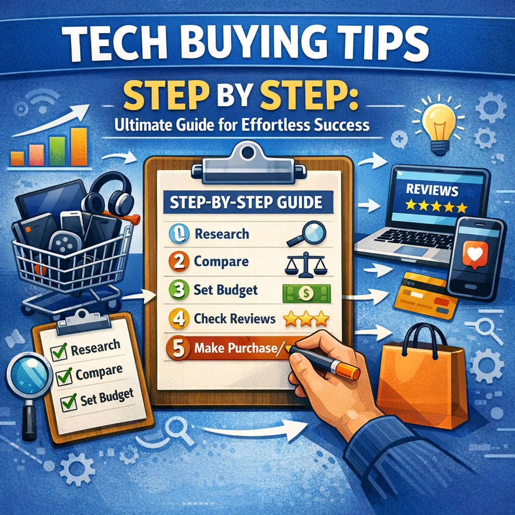 Illustration of Tech Buying Tips Step by Step: Ultimate Guide for Effortless Success