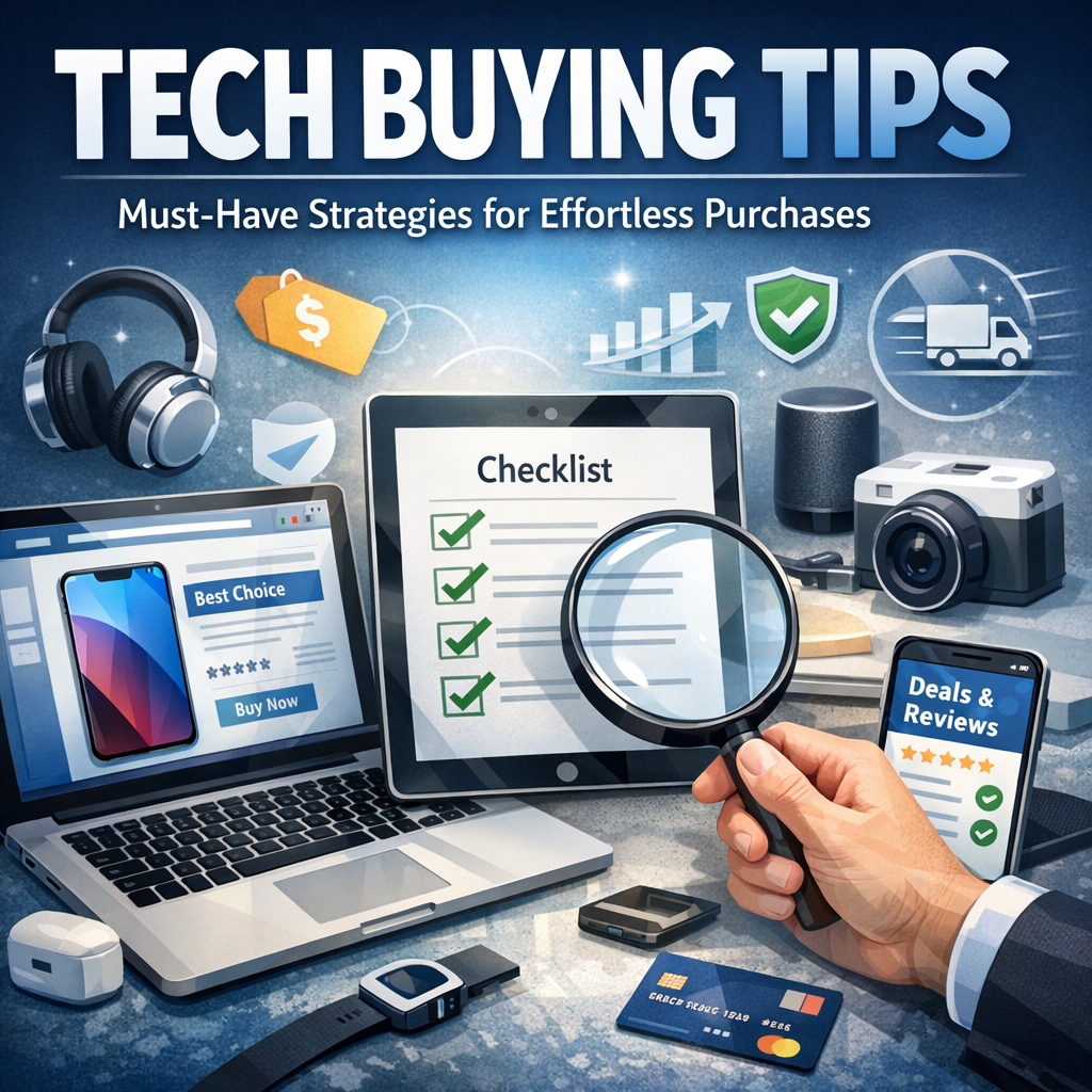 Illustration of Tech Buying Tips Tips: Must-Have Strategies for Effortless Purchases