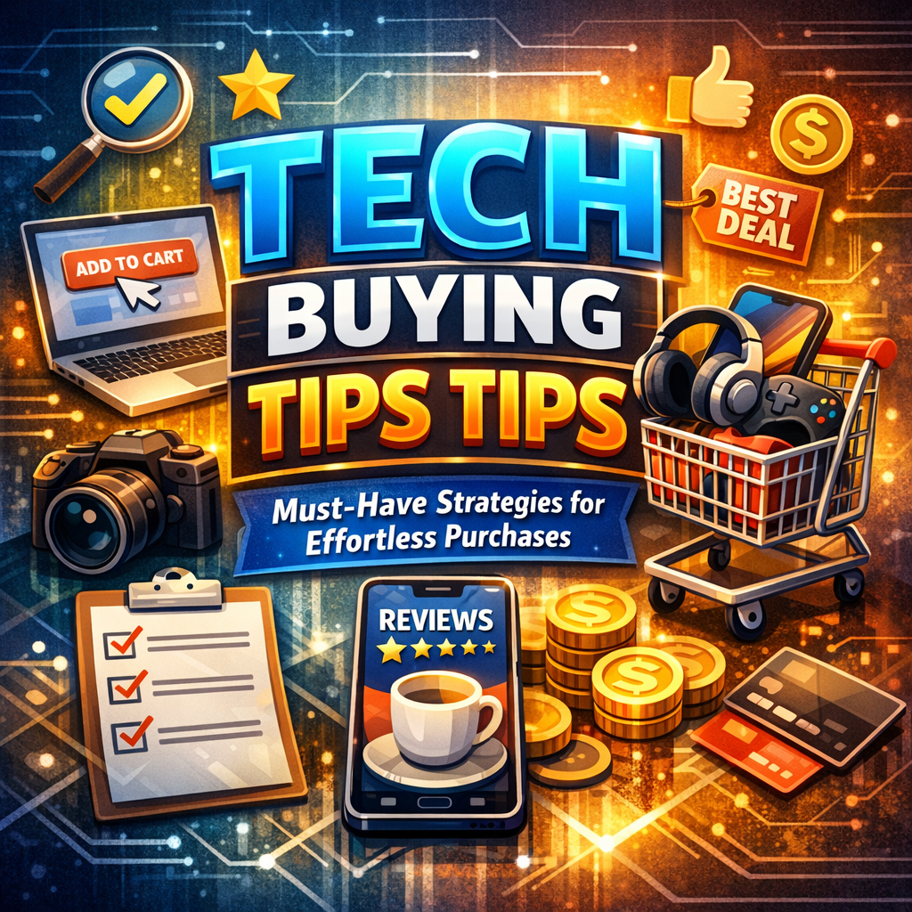 Illustration of Tech Buying Tips Tips: Must-Have Strategies for Effortless Purchases