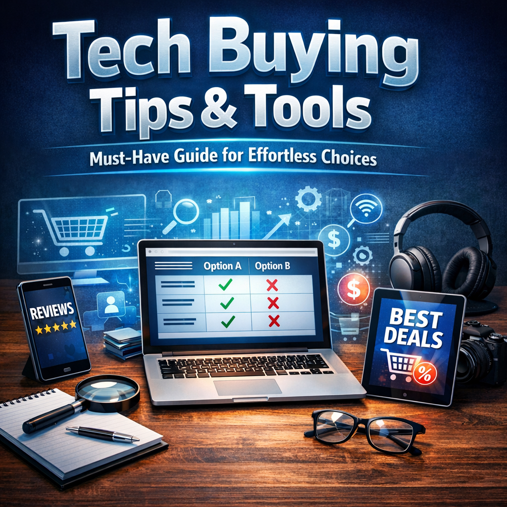 Illustration of Tech Buying Tips Tools: Must-Have Guide for Effortless Choices