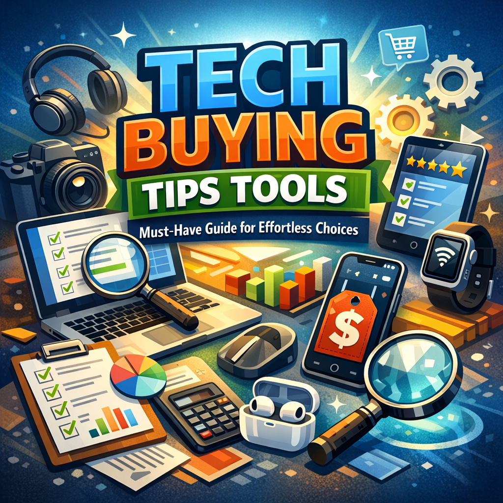 Illustration of Tech Buying Tips Tools: Must-Have Guide for Effortless Choices