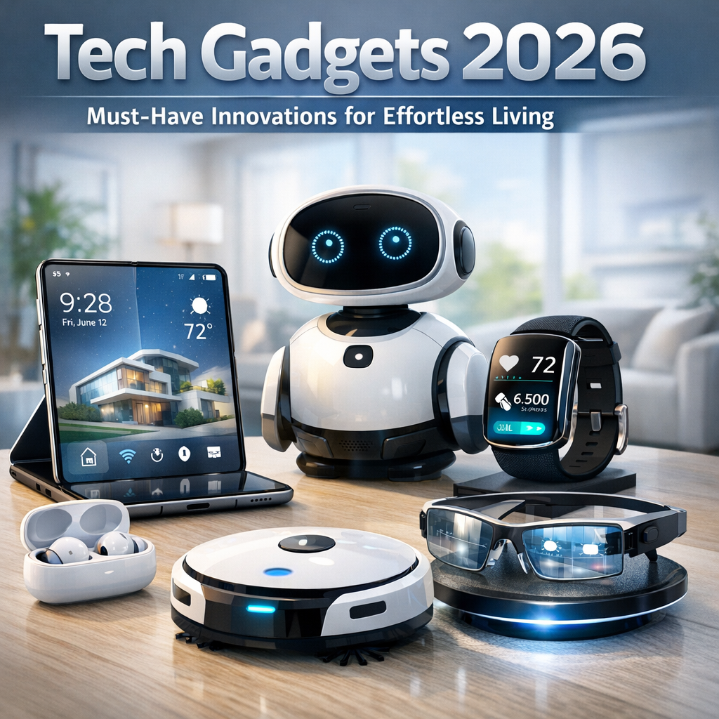 Illustration of Tech Gadgets 2026: Must-Have Innovations for Effortless Living
