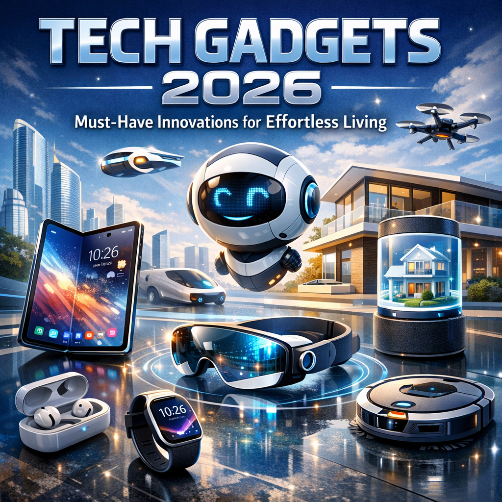 Illustration of Tech Gadgets 2026: Must-Have Innovations for Effortless Living